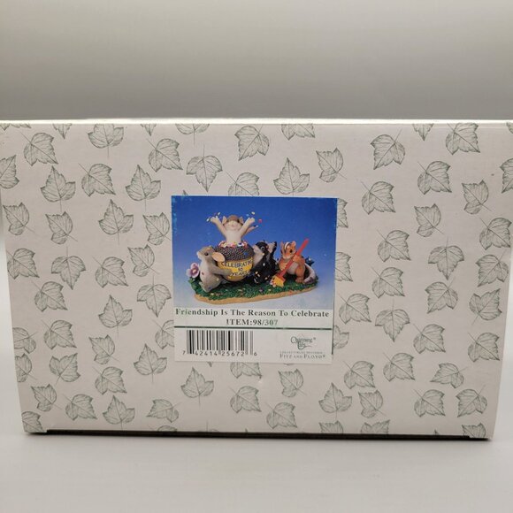 Charming Tails Friendship is the Reason to Celebrate Spec Event Figurine 2002 - Picture 8 of 8